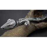 Men's Titanium Stainless Steel Bracelet Lizard Style 8.5 Inches