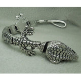 Men's Titanium Stainless Steel Bracelet Lizard Style 8.5 Inches
