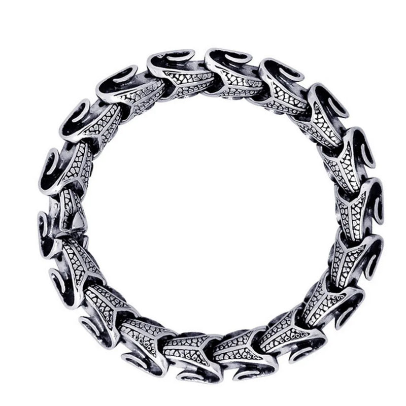Men's Titanium Steel Bracelet Vintage Style 8 Inches
