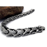Men's Titanium Steel Bracelet Vintage Style 8 Inches