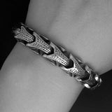 Men's Titanium Steel Bracelet Vintage Style 8 Inches