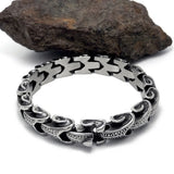Men's Titanium Steel Bracelet Vintage Style 8 Inches