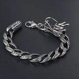 Angle Titanium Stainless Steel Dragon Bracelet Men Jewelry