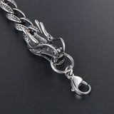 Angle Titanium Stainless Steel Dragon Bracelet Men Jewelry