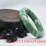 Natural Green Jade Bangle Bracelet Chinese Amulet Charm 5A+