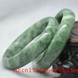 Natural Green Jade Bangle Bracelet Chinese Amulet Charm 5A+