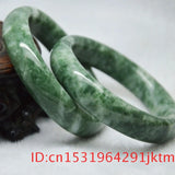 Natural Green Jade Bangle Bracelet Chinese Amulet Charm 5A+