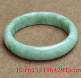 Jade Bangle Bracelet Natural Green Charm Chinese Amulet 5A+