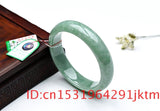 Jade Bangle Bracelet Natural Green Charm Chinese Amulet 5A+