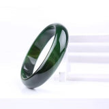 Grass Agate Bangles Narrow Wide Strip Bracelet Jewelry