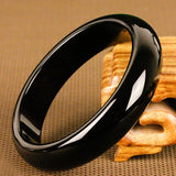 Natural Agate Bangles Green Red Flat Bracelet Jewelry
