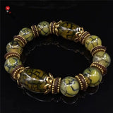 Jade Bead Bracelet Natural Agate Sky Eye Bracelet Men Women