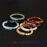 Men's Tiger Eye Charm Jade Bead Bracelet Chinese Accessories