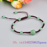 Green Jade Beaded Anklets for Women Men Vintage Stone Charms Jewelry