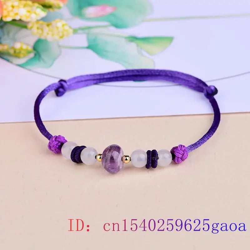 Vintage Chinese Jade Beaded Anklets Natural Charm Talismans