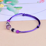 Vintage Chinese Jade Beaded Anklets Natural Charm Talismans