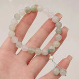 Natural Burmese Jade Beaded Bracelet High Jewelry Gift