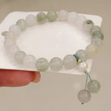Natural Burmese Jade Beaded Bracelet High Jewelry Gift