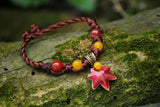 Jade Beaded Bracelets Tibetan Silver Chalcedony Jewelry