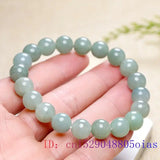 Natural Emerald Jade Beads Bracelet Gemstone Bangle Gift