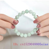 Natural Emerald Jade Beads Bracelet Gemstone Bangle Gift