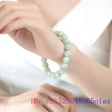 Natural Emerald Jade Beads Bracelet Gemstone Bangle Gift