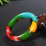 Colorful Jade Bracelet for Women Naturale Xinjiang Bangles