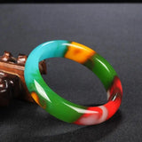 Colorful Jade Bracelet for Women Naturale Xinjiang Bangles