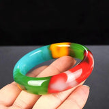 Colorful Jade Bracelet for Women Naturale Xinjiang Bangles