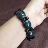 Natural Hetian Qingyu Men's Bracelet Fine Jewelry