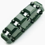 Hetian Qingyu Jade Bracelet Men's Fine Jewelry