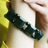 Hetian Qingyu Jade Bracelet Men's Fine Jewelry