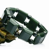 Hetian Qingyu Jade Bracelet Men's Fine Jewelry