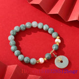 Natural Jade Bead Bracelet for Women Gemstone Jewelry Amulet
