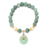 Natural Jade Bead Bracelet for Women Gemstone Jewelry Amulet