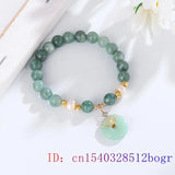 Natural Jade Bead Bracelet for Women Gemstone Jewelry Amulet