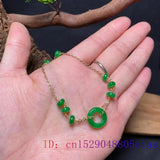 Emerald Carved Jade Bracelet 925 Silver Chinese Gift