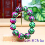 Colorful Jade Bracelet for Women Natural Gemstone Beaded Bangle