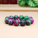 Colorful Jade Bracelet for Women Natural Gemstone Beaded Bangle
