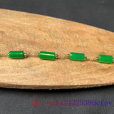 Jade Bracelets for Women 925 Silver Carved Beads Jewelry