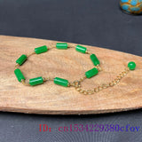 Jade Bracelets for Women 925 Silver Carved Beads Jewelry