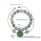 Jade Bracelets for Women Gemstone Jewelry Green Bangles 8mm Beads Men Gift