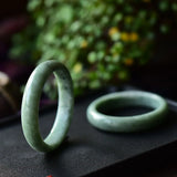 Green Jadeite Charm Bracelet for Women Chinese Gemstone Bangle Jewelry