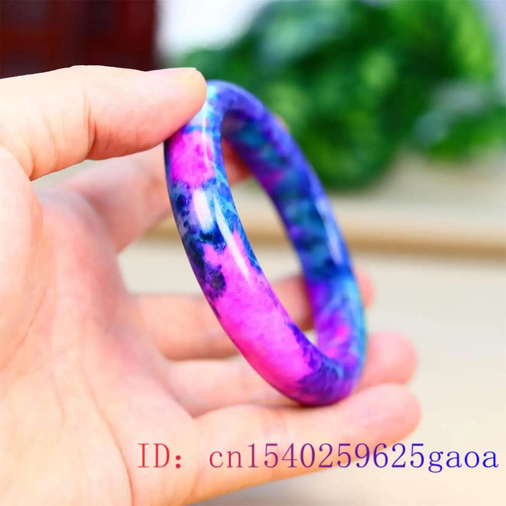 Jade Bracelets Carved Jewelry Gemstone Bangle Natural Colorful Man