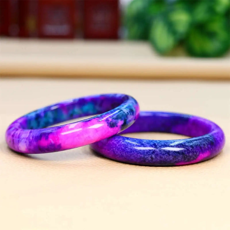 Jade Bracelets Natural Stone Bangles Vintage Gemstone Bangle