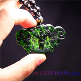 Jade Butterfly Pendant Lucky Men Necklace Chinese Natural Charm Women Gemstone
