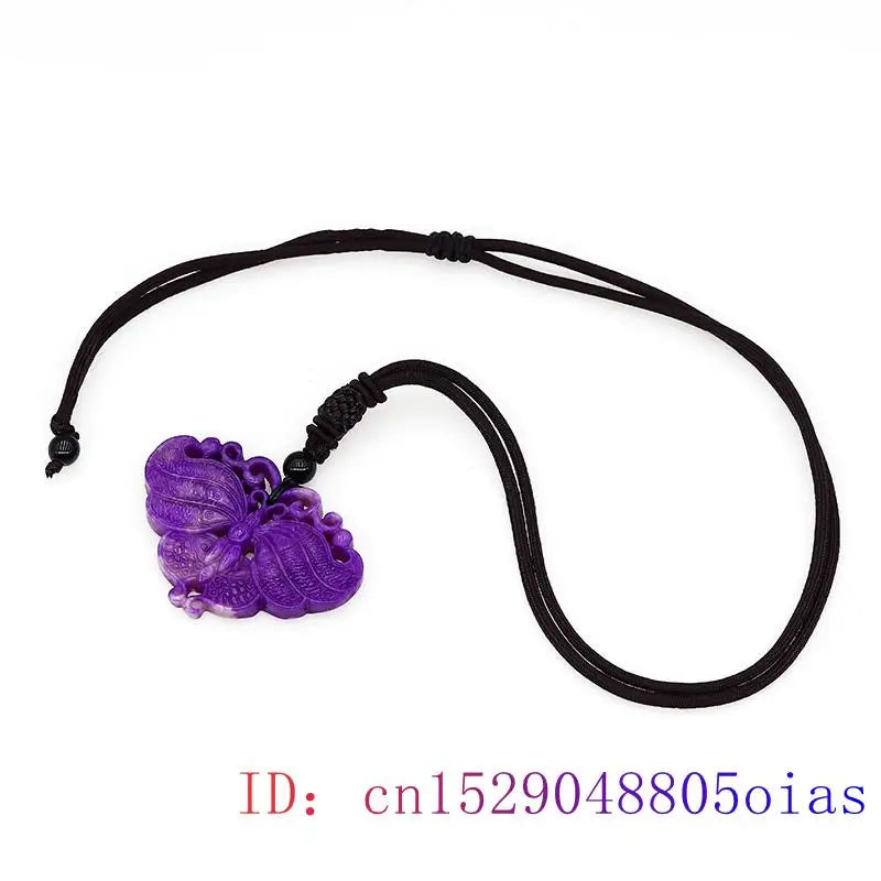 Jade Butterfly Pendant Vintage Purple Jewelry Pendants Natural Accessories