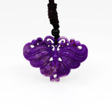 Jade Butterfly Pendant Vintage Purple Jewelry Pendants Natural Accessories