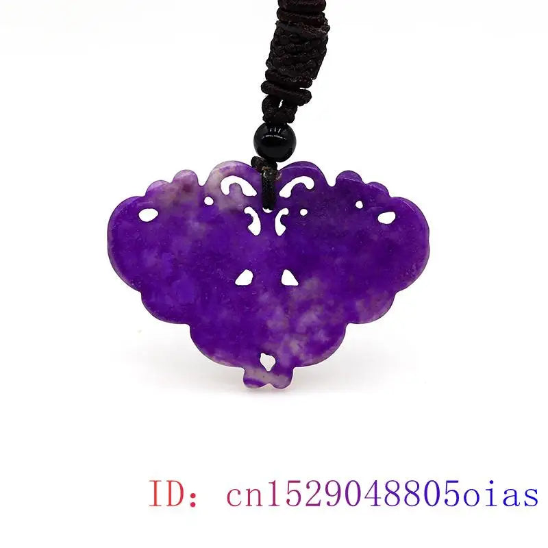 Jade Butterfly Pendant Vintage Purple Jewelry Pendants Natural Accessories