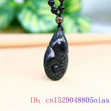 Jade Carp Pendant Necklace Natural Talismans Charm Men Necklaces Vintage Amulets